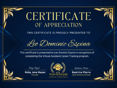 Protected: Certificate of Completion (Leo Dominic Espina)
