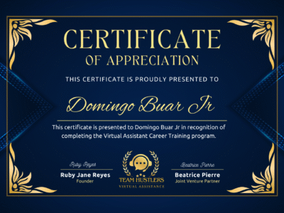 Protected: Certificate of Completion – (Domingo Buar Jr)