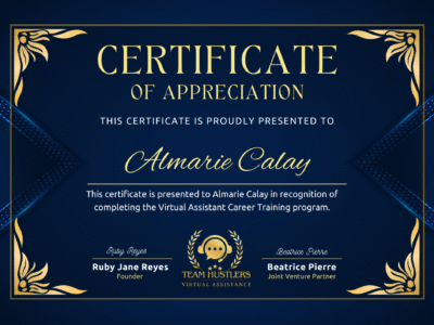 Protected: Certificate of Completion (Almarie Calay